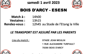 U12/U13 : BOIS D'ARCY - ESESN