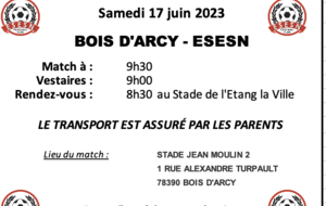 U12/U13 : TOURNOI BOIS D'ARCY