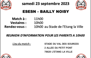 U10/U11 (1&2) : ESESN - BAILLY NOISY