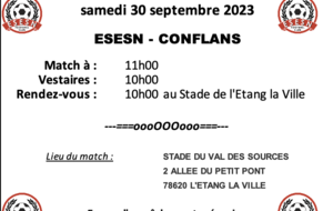 U10/U11 (1&amp;2) : ESESN - CONFLANS