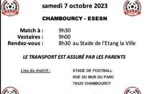 U8/U9 : Plateau à Chambourcy