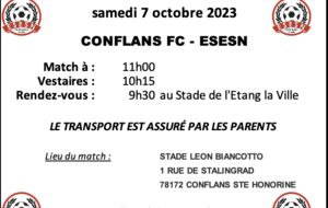 U10/U11 (1&2) : CONFLANS FC - ESESN