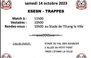 U10/U11 (1&amp;2) : ESESN - TRAPPES
