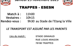 U10/U11 (1&amp;2) : TRAPPES - ESESN