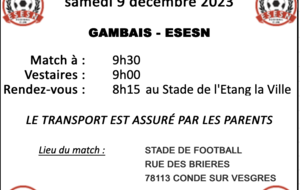 U8/U9 : Plateau à Gambais