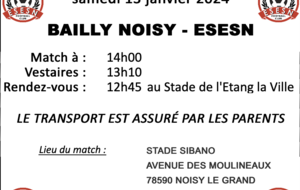 U14 : BAILLY NOISY - ESESN