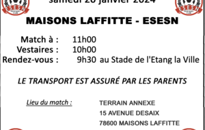 U10/U11 (1&2) : MAISONS LAFFITTE - ESESN : REPORTÉ