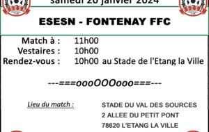 U11 (3)  : ESESN - FONTENAY FC : REPORTÉ