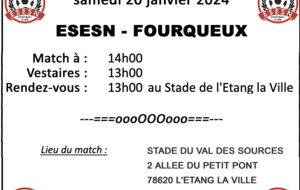 U14 : ESESN - FOURQUEUX : REPORTÉ